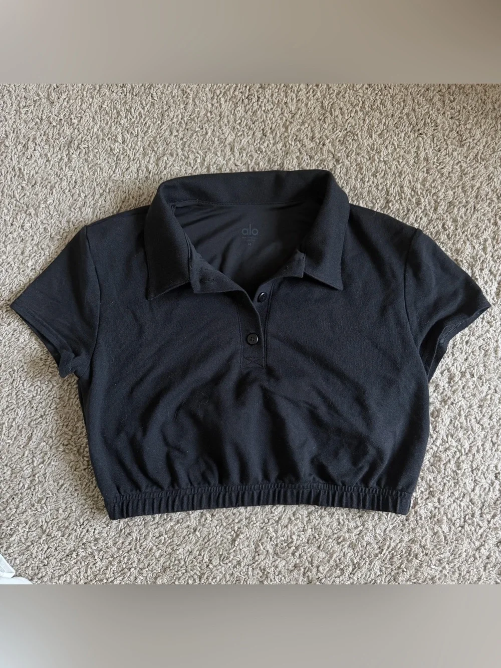 Alo Yoga Cropped Prestige Polo